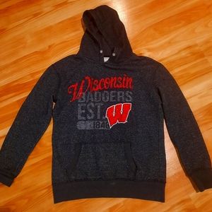 SPARKLE BLING Wisconsin Badger Hoodie